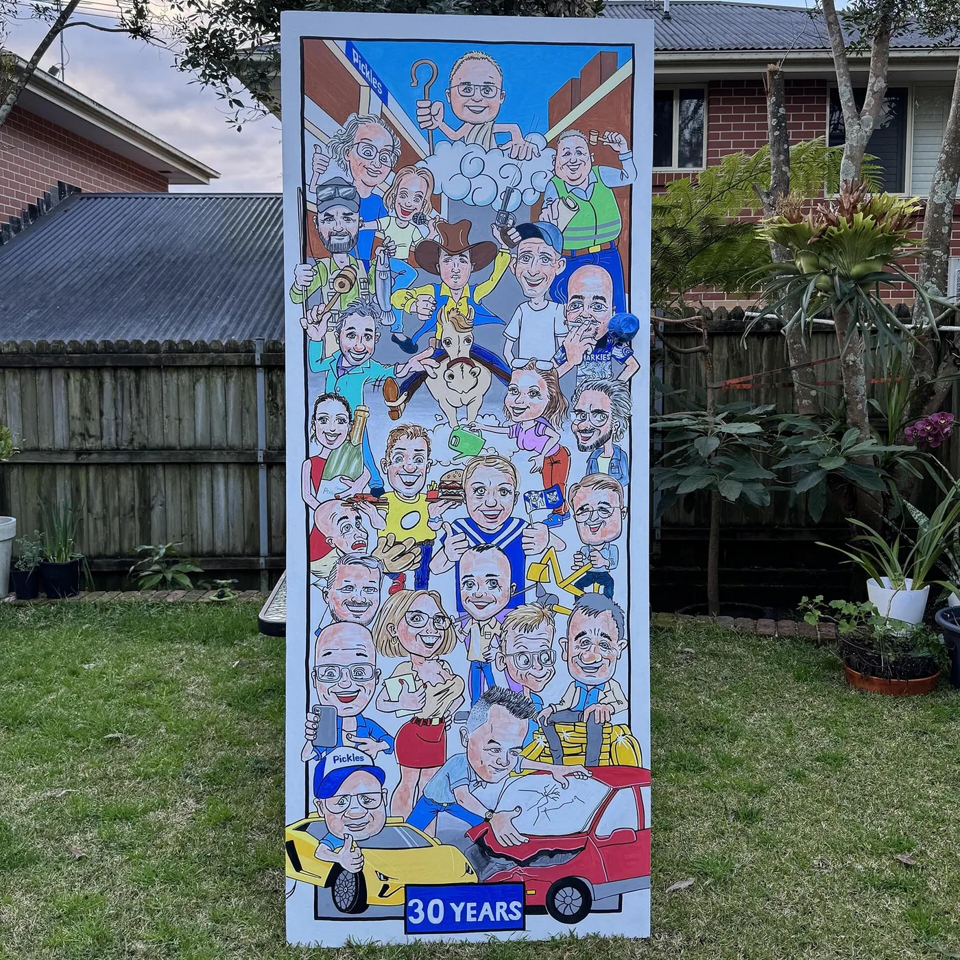 Caricature artwork created for a special project