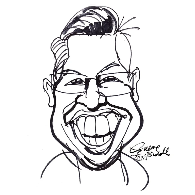 Illustrated portrait of Nelson Matoma