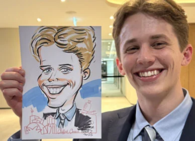Corporate Events caricature example