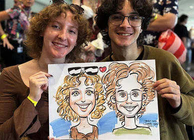Festivals caricature example
