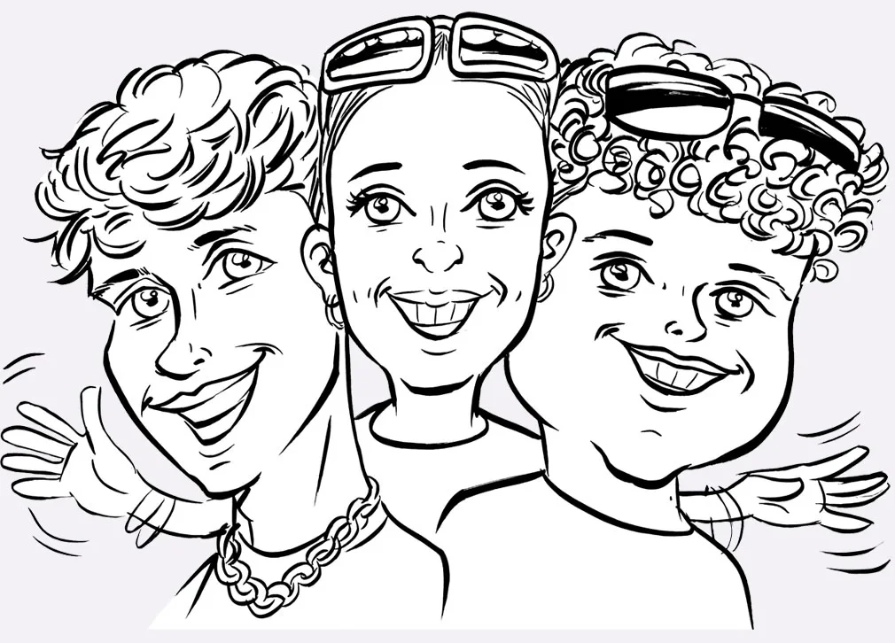 Hand-drawn caricature artwork by Nelson Matoma (17 of 30)