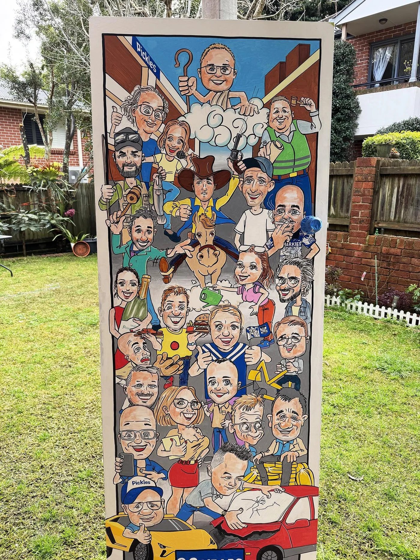 Caricature artwork created for a special project