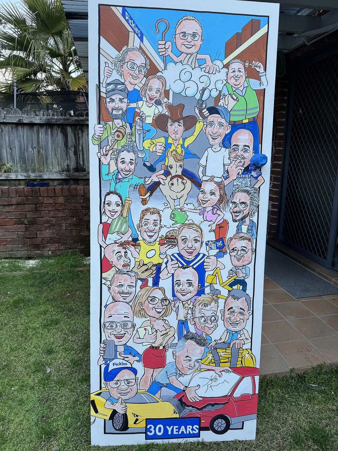 Caricature artwork created for a special project