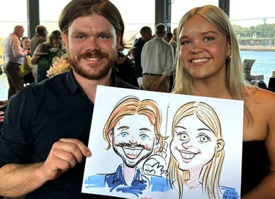 Parties caricature example