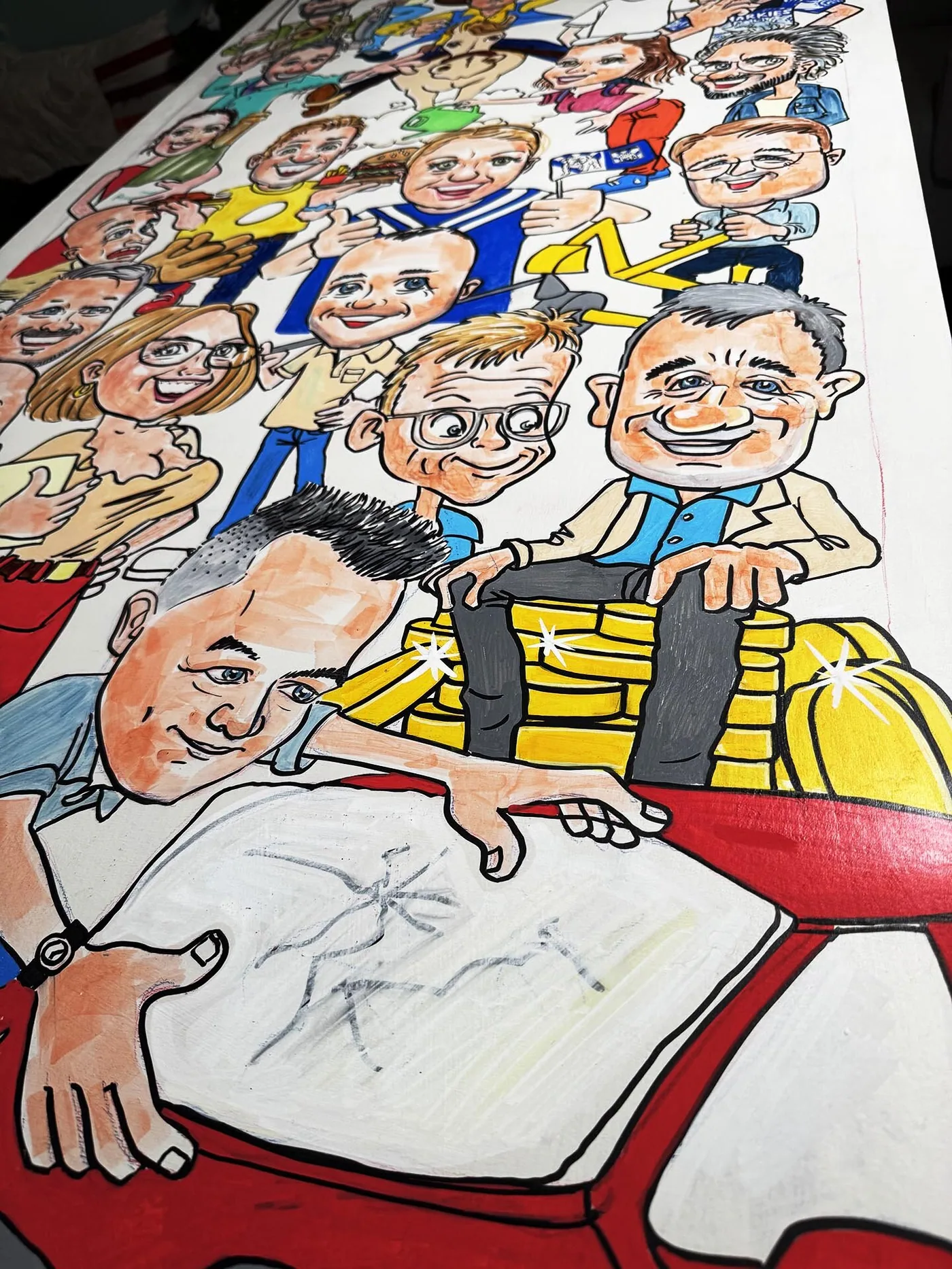 Caricature artwork created for a special project